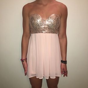 Sparkly Strapless Dress
